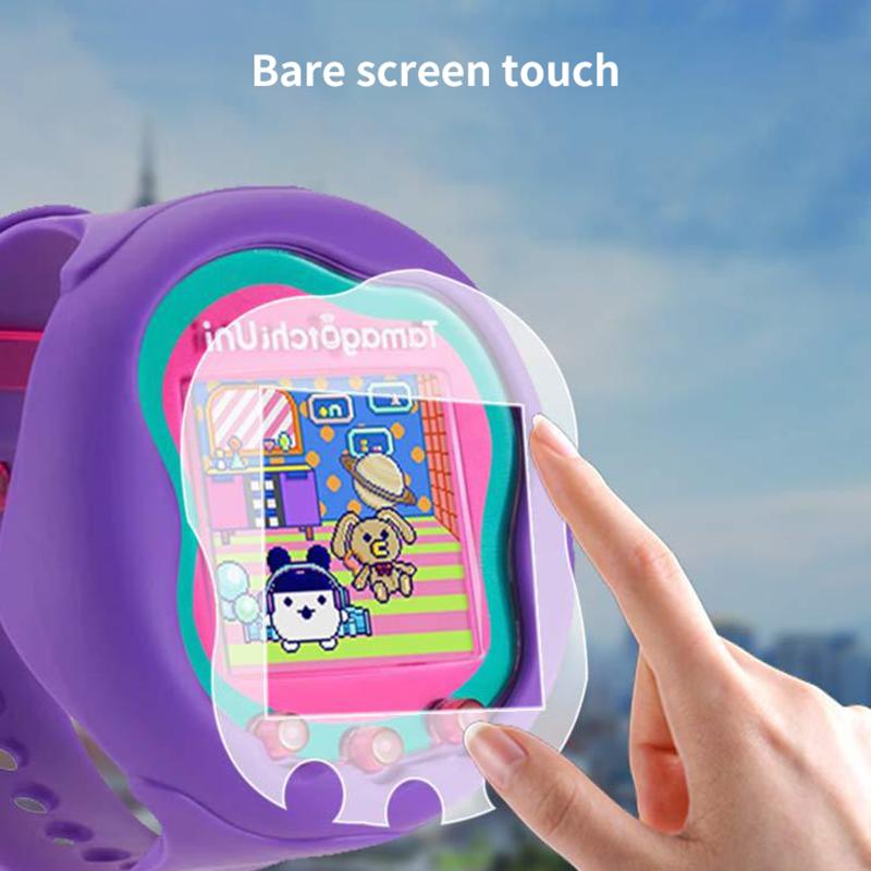 Film protector de ecran transparent Tpu anti-zgârieturi pentru consolă de jocuri pentru ecran LCD pentru Tamagotchi Uni, piesă de schimb pentru upgrade