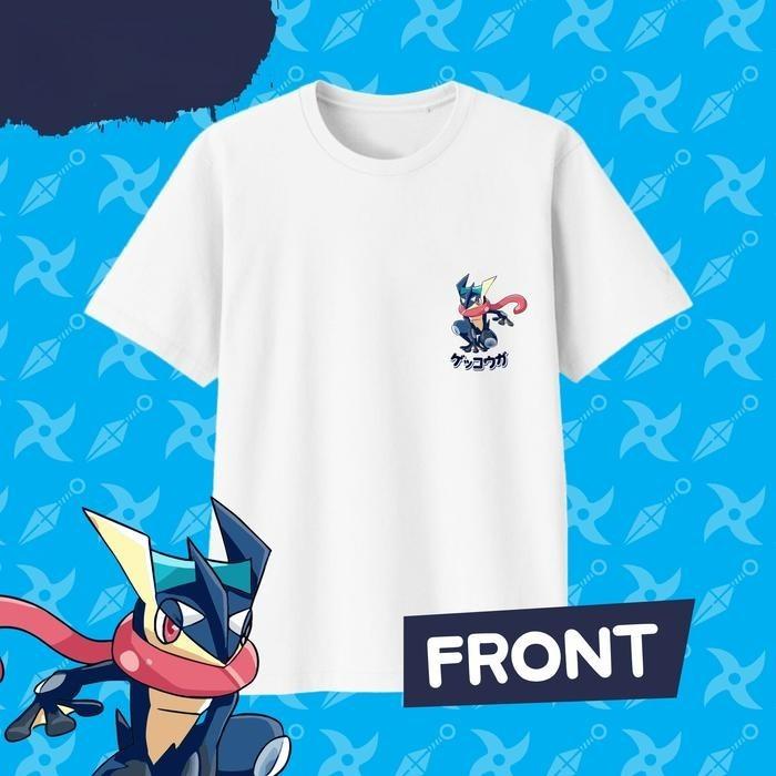 Camiseta Masculina Estampada GRENINJA de Algodão 100% Puro Verão Y2K Harajuku Solta Casual Versátil Manga Curta