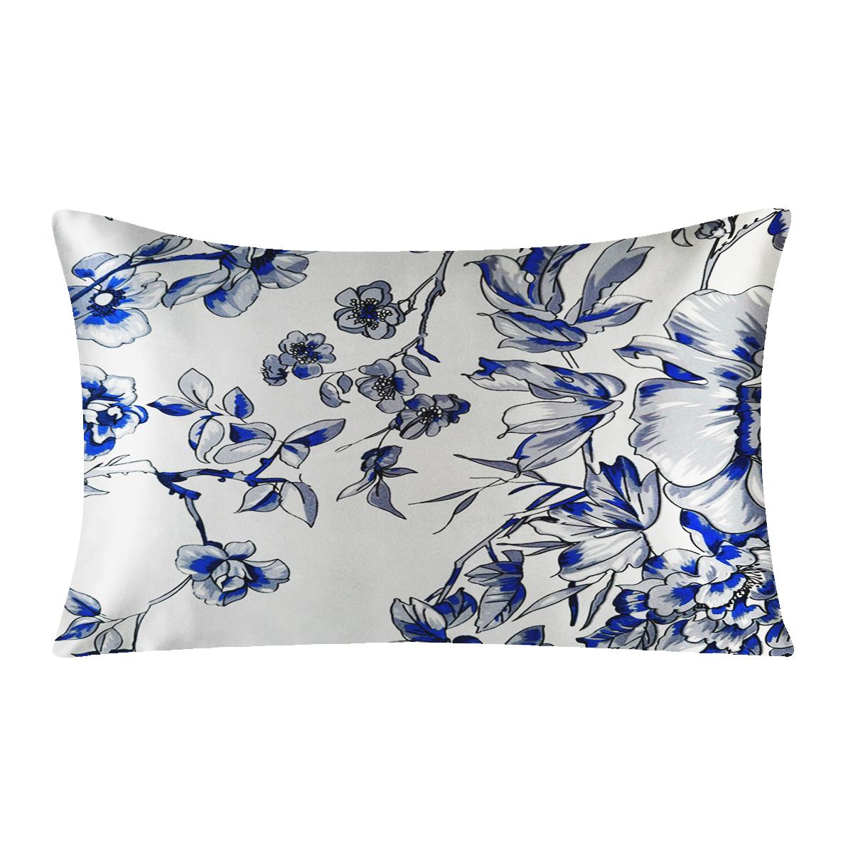 Nieuwe 100% Natuurlijke Moerbei Bloemen Zijden Kussensloop met Rits Kussensloop Voor Gezond Standaard Queen King 51x66cm