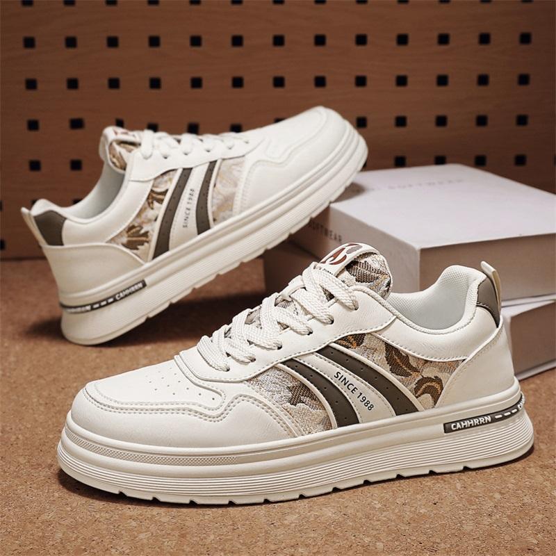 New Men's Classic Fashion Low Top Thick Sole Skateboarding Shoes Comfortable Soft Sole Basketball Sneakers