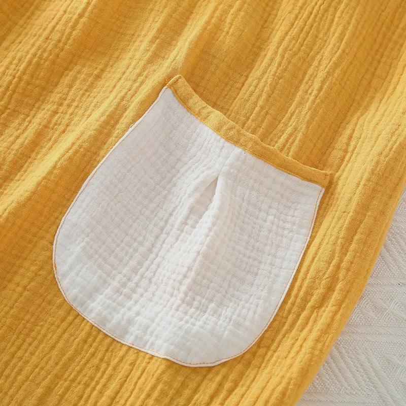 Unisex Summer Crepe Gauze Wearable Sleeveless Bath Towel