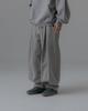 ANGLAN Valley Tuck Sweat Balloon Pants - Melange Gray