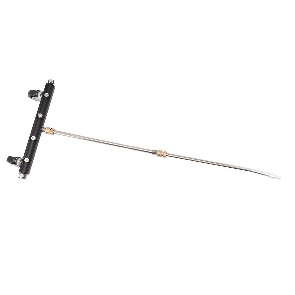Pressure Washer Undercarriage Cleaner with 6 Nozzles 2 Extension Wands Under Car Water Broom with