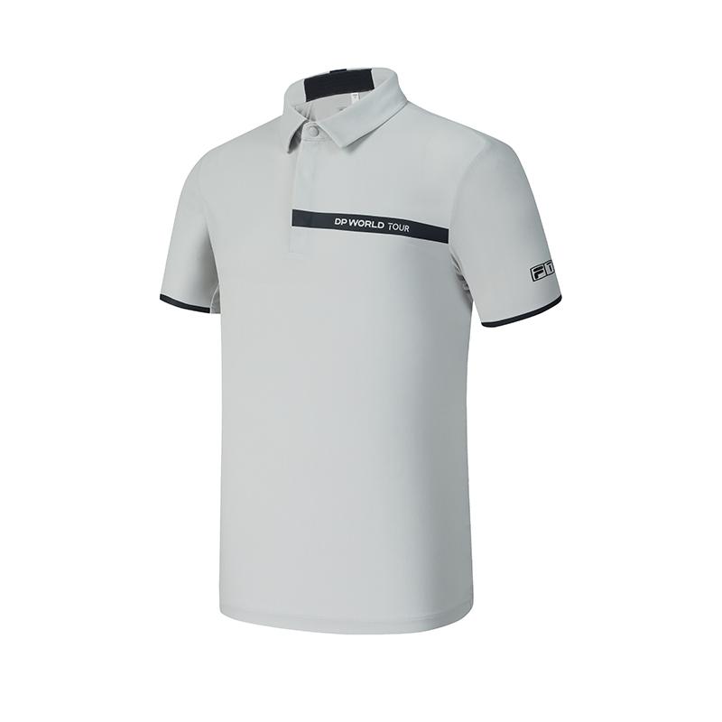 New FILA Polo Shirt Men's Mist Gray Blue A11M435126FLB