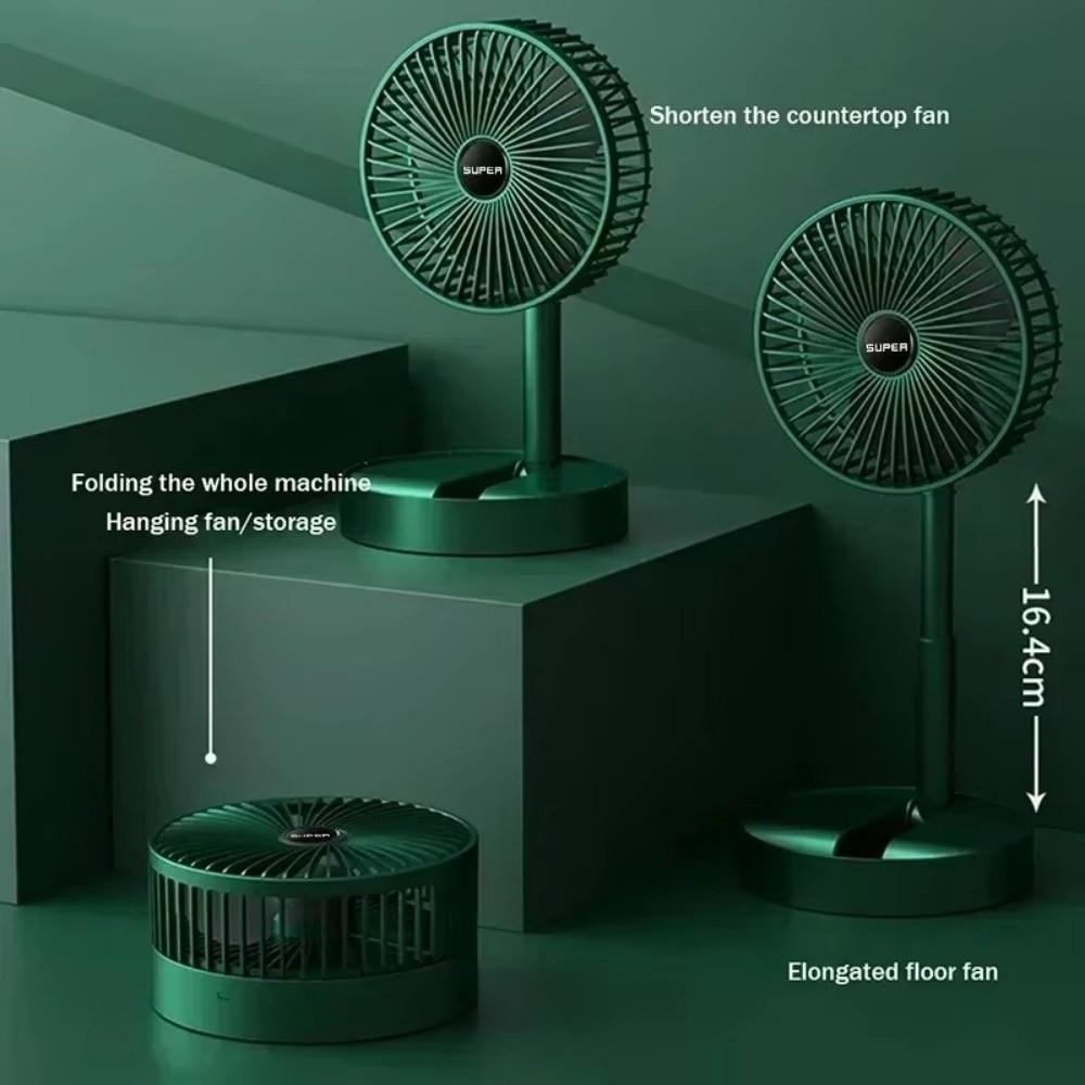 Foldable Mini Electric Fan Super Quiet Small Fan Portable Desktop Fan  Student Dormitory