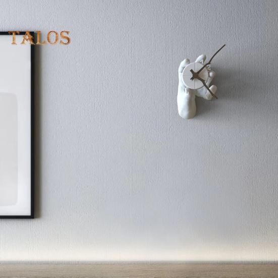 3D Clock Hands Wall Decor Quartz Mechanism Clock Resin Wall-Mounted Hand Statue Clock for Living Room Bedroom Decoration