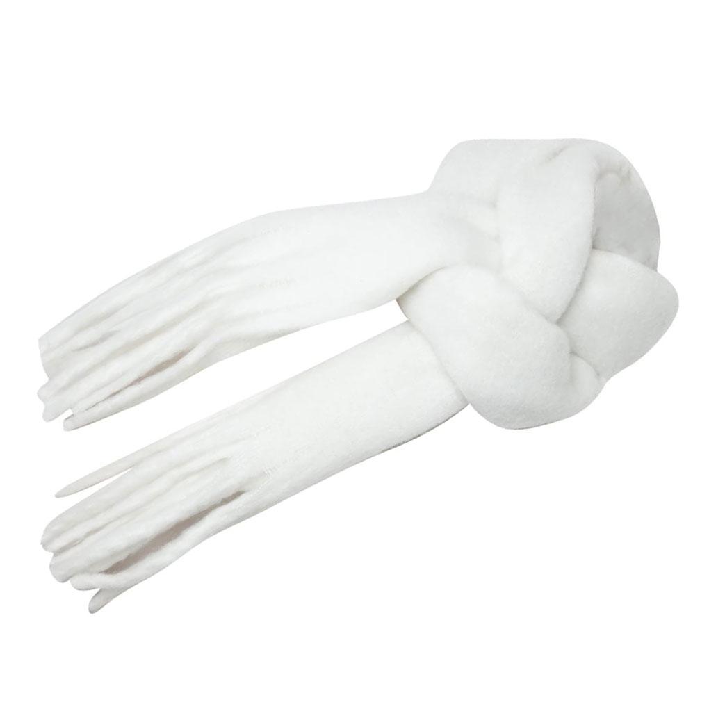 Versatile Winter Shawl For Women Fringe Tassel Easy To Match Neck Scarf For Women Winter Women Scarf White