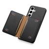 For Samsung Galaxy S25+ Case with Card Slots Kickstand Calf Texture Leather Phone Back Cover