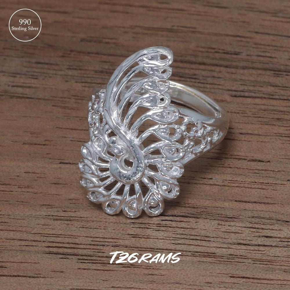 

Оптовая продажа, винтажное простое ювелирное изделие из стерлингового серебра 990 пробы, женское элегантное кольцо с открытым типом, женские аксессуары