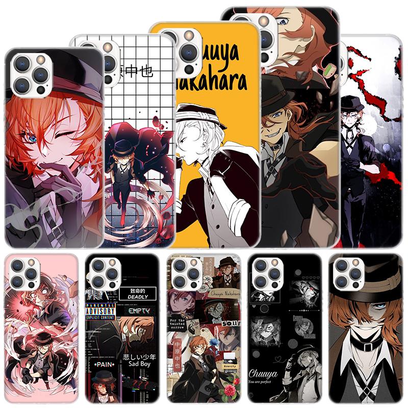Bungo Stray Dogs Nakahara Chuuya Soft Case For iPhone 16 17 Air 16E 15 Plus 11 12 13 Mini 14 Pro Max Phone Cover Apple 7 8 SE Co