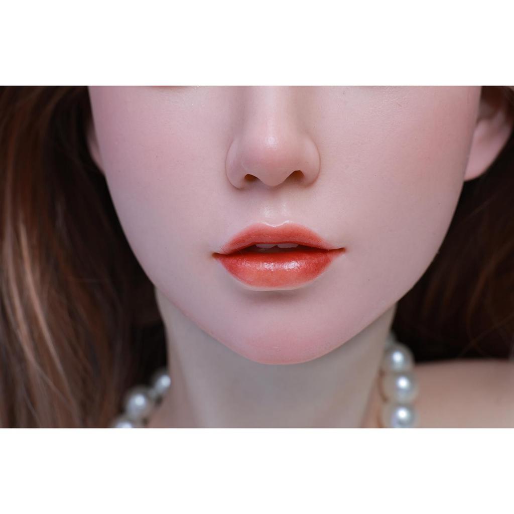 100% Silicone Sex Doll Head Standard Wig Suitable for 130-180CM Solid Dolls Body M16 and Standard Bolts 2 Connection Methods GJ-ZP003