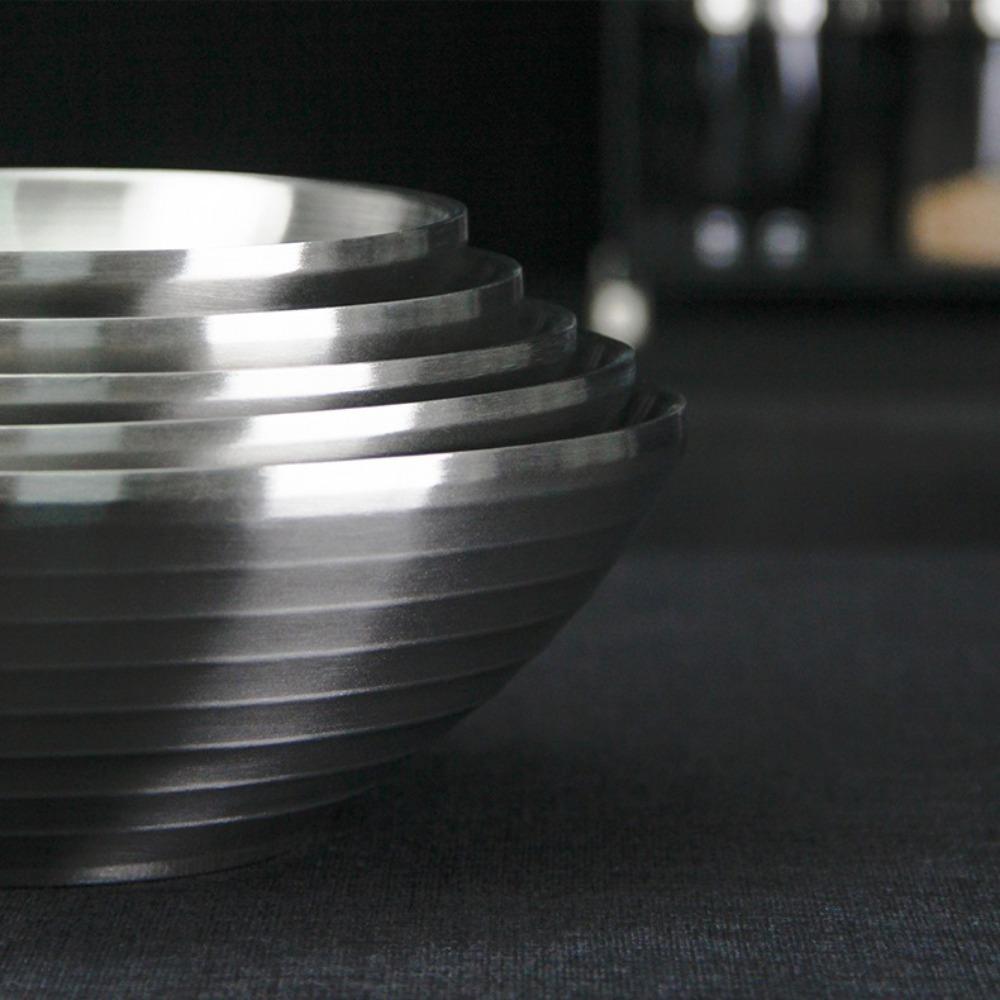 Bol Ramen Dublu Strat Oțel Inoxidabil 304 Bol Supă Tăiței Reci Bol Japonez Casă Restaurant