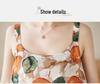 2026 Summer Cotton Linen Patchwork Long Dress with Slimming Loose Fit and Large Hem Skirt