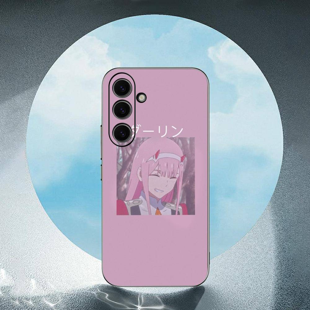 Cute Cartoon Anime Girl Luxury For Samsung Galaxy S23 S24 S25 Ultra S22 Plus S21 Black Soft Case Waterproof Soft Case