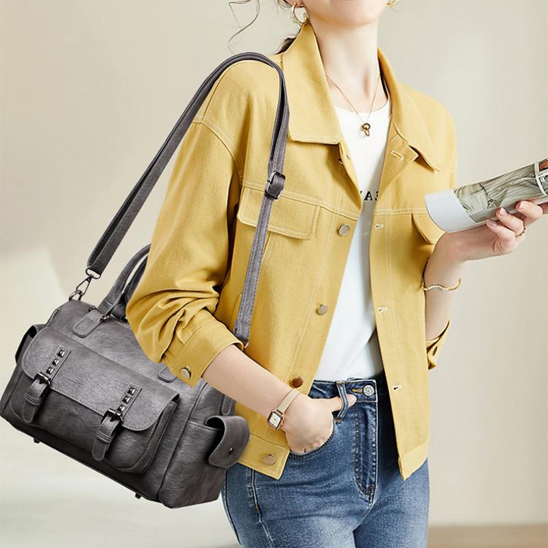 Luxus Handtaschen Damentaschen Designer Weiches Leder Tragbare Schulter Umhängetaschen für Frauen 2025 Winter Elegant Kleine Kapazität Tote Handtaschen