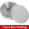 11/12pcs Stainless Steel Biscuit Mold 11/12PCS Set Round Shape Dough Cutter Dumplings Skin Mold Baking Pastry Mold Pastry Making