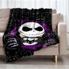 The Nightmare Before Christmas Theme Printed Blanket - Perfect for Couch, Bed, Travel & Outdoor Use | Machine Washable, Cozy & Durable.
