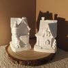 Beautiful Castles Silicone Mold for Plaster Crafting Sturdy and Easy to Demold Perfect for Creative Projects