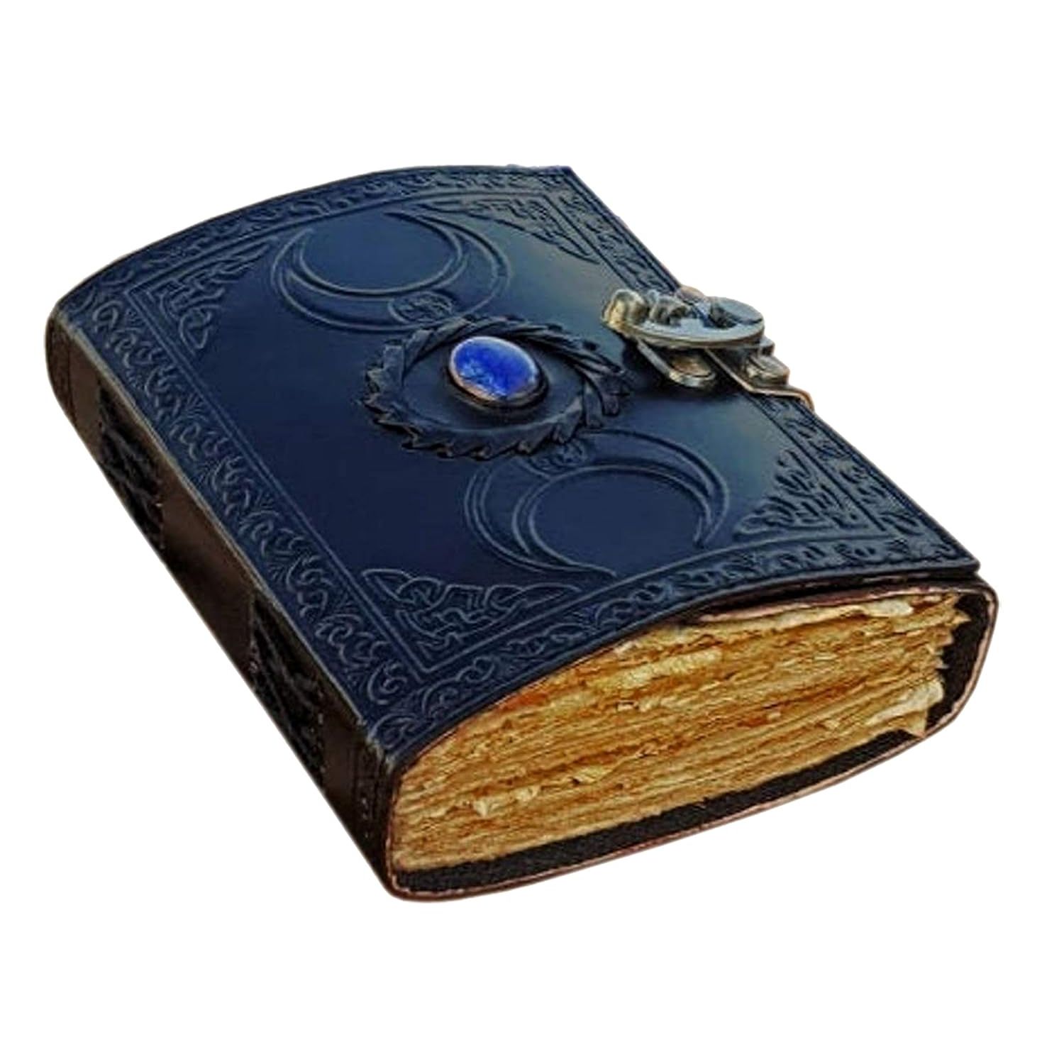 

Винтажный кожаный дневник ручной работы для мужчин и женщин. Размер 7 x 5 дюймов. Цвет: коричневый/кожаный блокнот для письма. 7 x 5 in чёрный