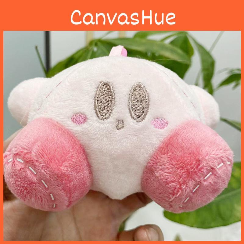 Kirby Pink Sweet Plush Doll Keychain Soft Cuddly Toy For Fashionable Charm Bag