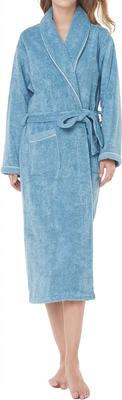 Bademantel für Herren und Baumwolltuch Bio Weich zum Baden Empfohlen eine Nummer größer [HOME WAY] Damen, 100% Stoff, Baumwolle, Loungewear, Haptik,