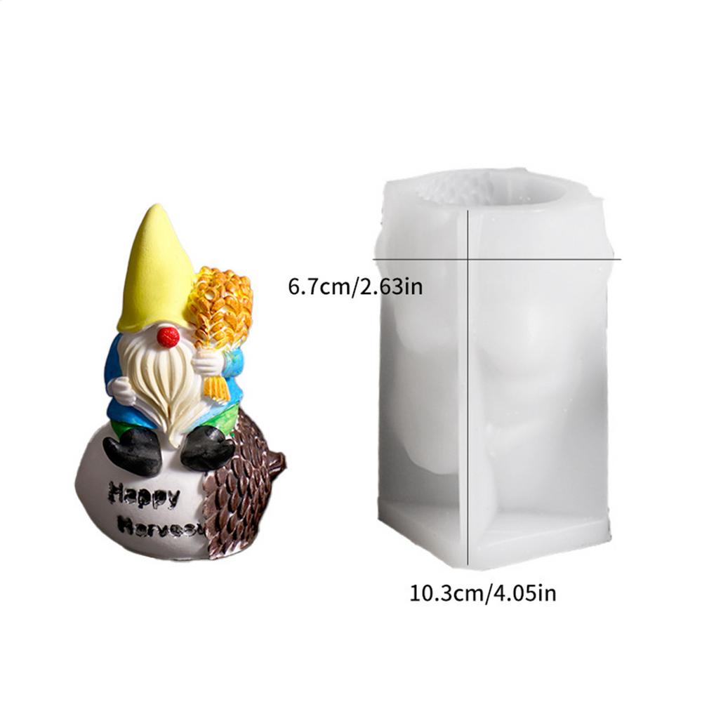 Christmas Silicone Molds Dwarf Mould Ornament Gnome Mold With Fall Elements For Holiday Table Centerpiece Fall Winter