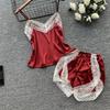 Summer Suspender Pajamas Female Lace Suit Sling Lace Two-piece Set