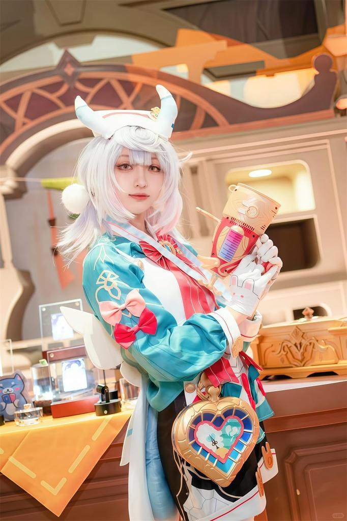 Genshin Impact Cosplay Sigwin Cosplay Costume Sigwin Genshin Impact Nurse Daughter of the Dragon [NOKIJP] (Sigwin, S)