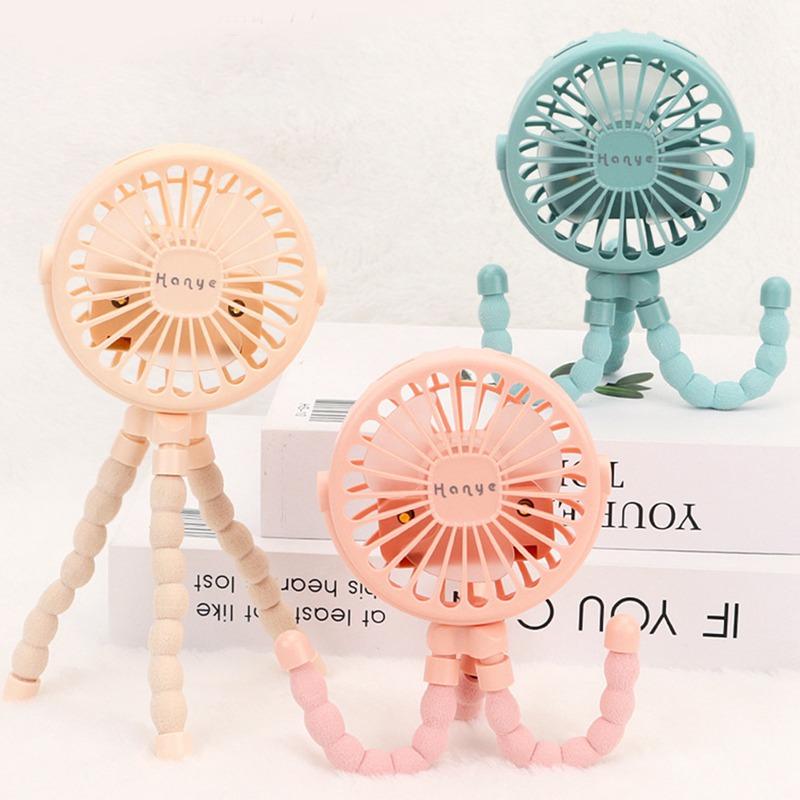 

Многофункциональный ручной мини-вентилятор «Осьминог», портативный USB-зарядка, домашняя уличная коляска с функцией ночного освещения, маленький вентилятор синий