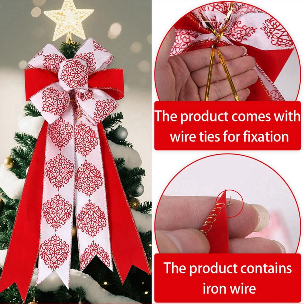 Christmas Tree Bow Home Decoration Bow