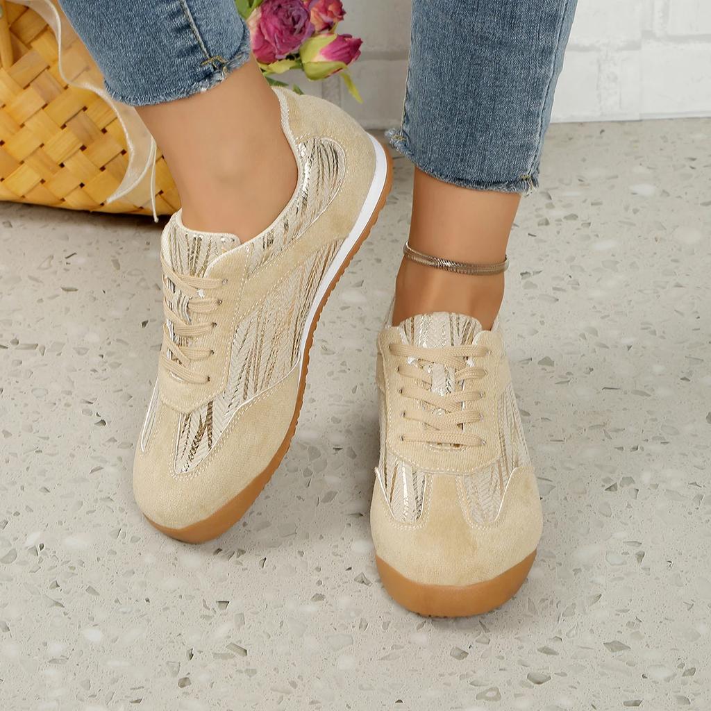 Fashion Women's Soft Soled Frosted Flat Casual Board Shoes Comfortable Single Shoes Sneakers Women Zapatos De Mujer