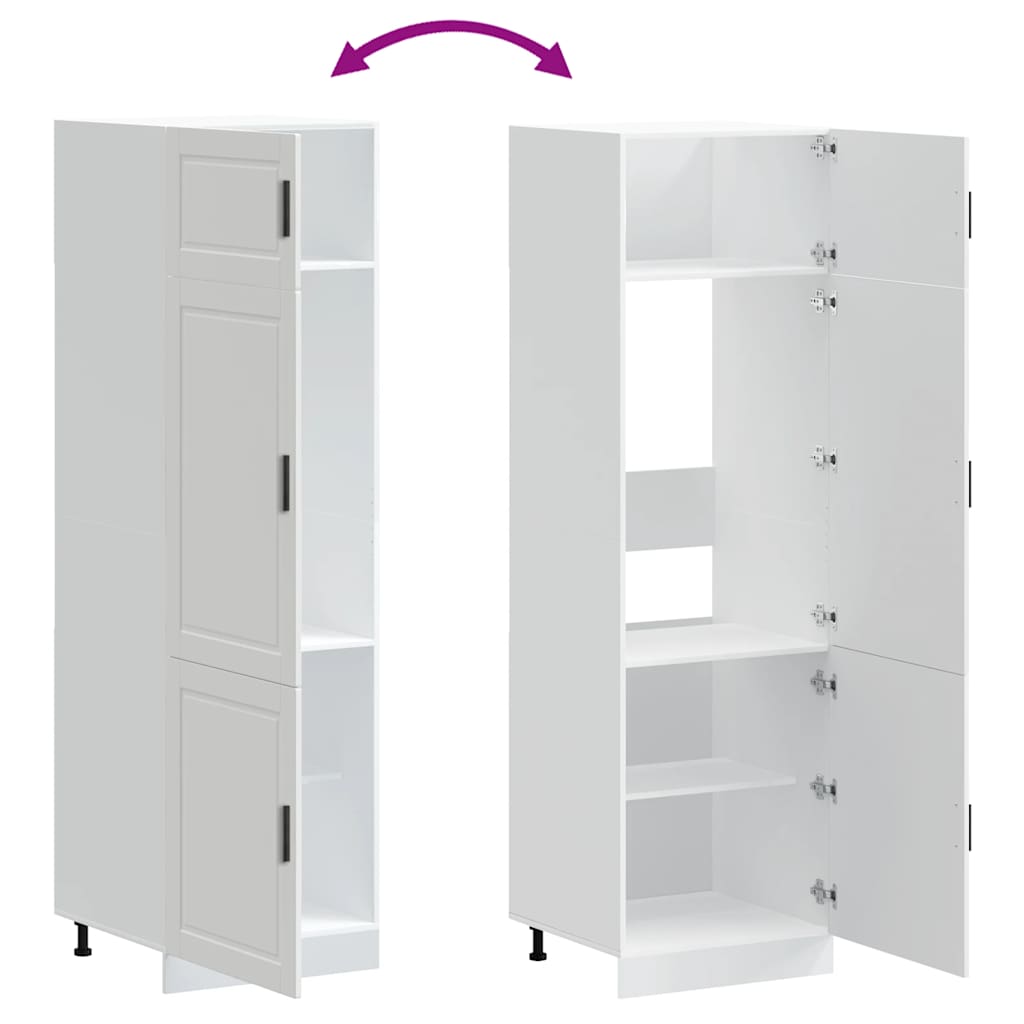 Vidaxl Kitchen Cabinet, Porto, White, Wood-based Material