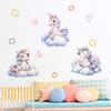 Cartoon Pink Unicorn Cloud Heart Wall Sticker for Living Room Bedroom Wall Decoration Home Decor Self-Adhesive