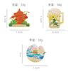 Merchandise Qingdao Beer Refrigerator Stickers Shandong City Tourist Attractions Souvenirs May Fourth Square Metal Double Magnetic Stickers