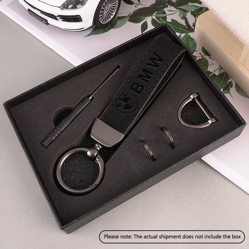 M Sport Suede Leather Car Emblem Key Chain Accessories for Bmw M Performance G30 G32 3 4 5 7 M3 M4 M5 X1 X3 X5 X6 X4 E61 E60 jvzp41