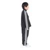 Adidas KPX97 RDY Brushed Tricot Woven Tracksuit Black J150 Kids' Must-Have Loose-Fit WIND. Color-Block Set, (JP4926)