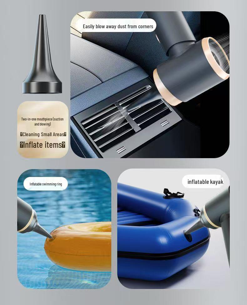 Dual-Use Wireless Mini Car & Home Vacuum Cleaner with Suction and Blowing Functions