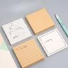 80Sheets Simple Sticky Stationery Notepad Office Bookmark Sticky Notes Posted Design Stickers In Notebook Creative Memo Pad