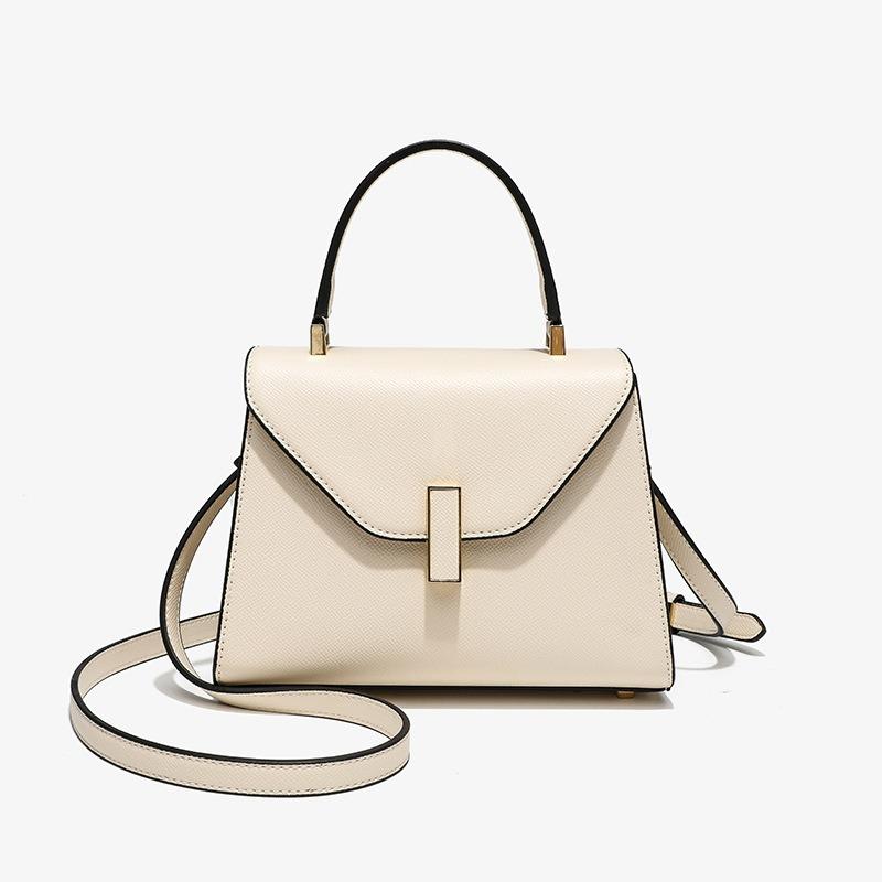 Lychee Print Handbag Niche Design Fashion Simple Locking Hand Bill Shoulder Oblique Span Women's Large Capacity Bag