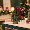 Weihnachtsbaum PE Schiefer Hals DIY Dekorationspaket, Verschlüsseltes Tischornament, Simulierter kleiner Baum
