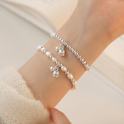 Βραχιόλι Lily Pearl Γυναικείο S925 Ασημένιο βραχιόλι Girlfriends Light Luxury Minority Exquisite Girlfriends' Gift Girlfriends