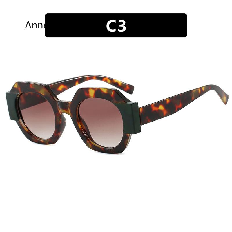 New Fashion Square Sunglasses Woman Vintage Shades  Design Vintage Polygon Sun glasses Female Tourism Glasses Lady Oculos