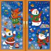 Christmas Decorations Window Pvc Static Sticker Arctic Bear Santa Claus Reindeer
