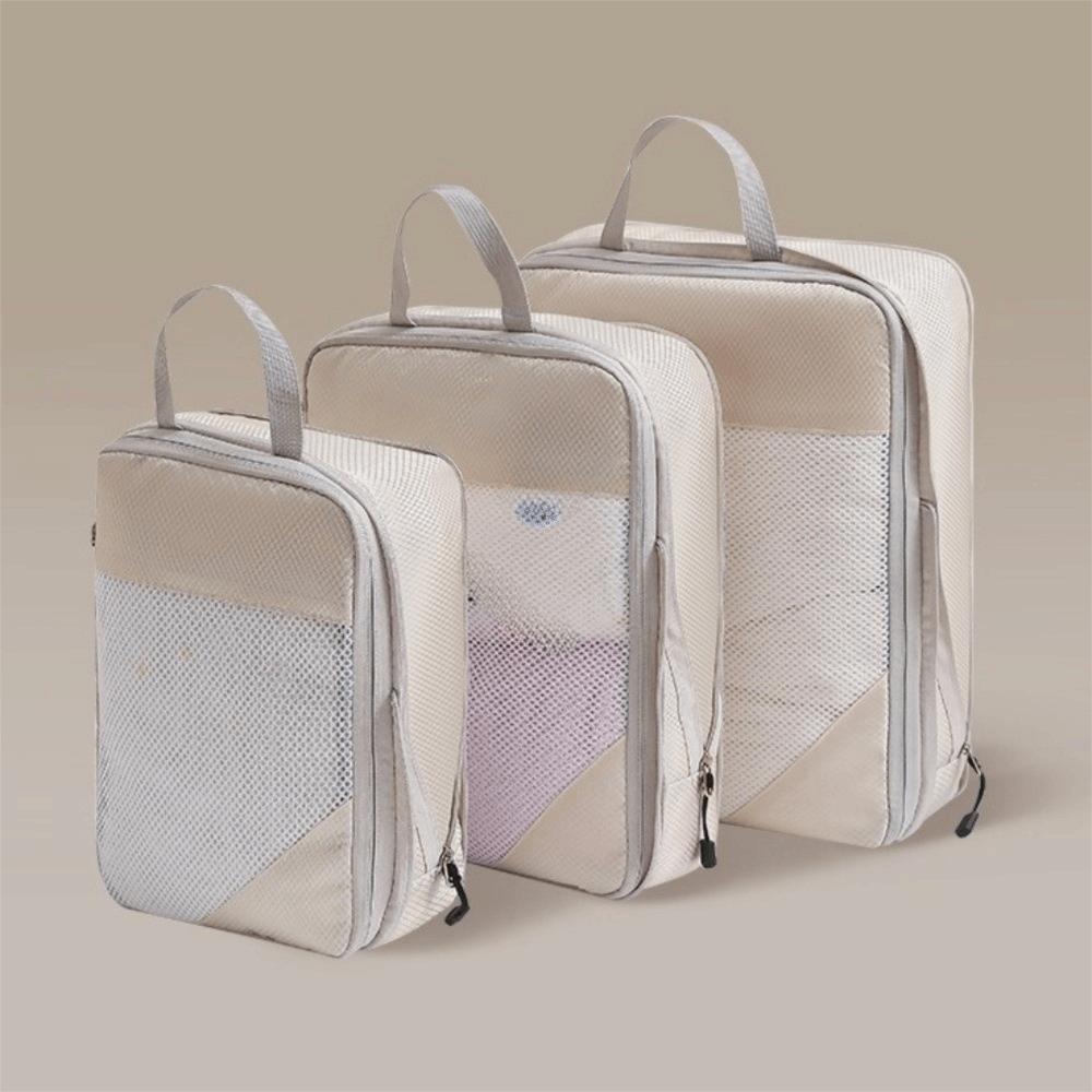 3pcs Extensible Travel Compression Bags Large Capacity Luggage Organizer  Clothing Sorting