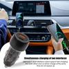 48W Car Charger Vehicle Fast Charging Power Adapter Accessories USB Type-C Super Fast Charging Transparent Black Car Charger