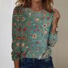 Long Sleeve Shirts For Women Cute Print Graphic Tees Blouses Casual Plus Size Basic Tops Pullover
