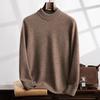 Fanzhen Men's Thickened Half-Turtleneck Cashmere Blend Sweater