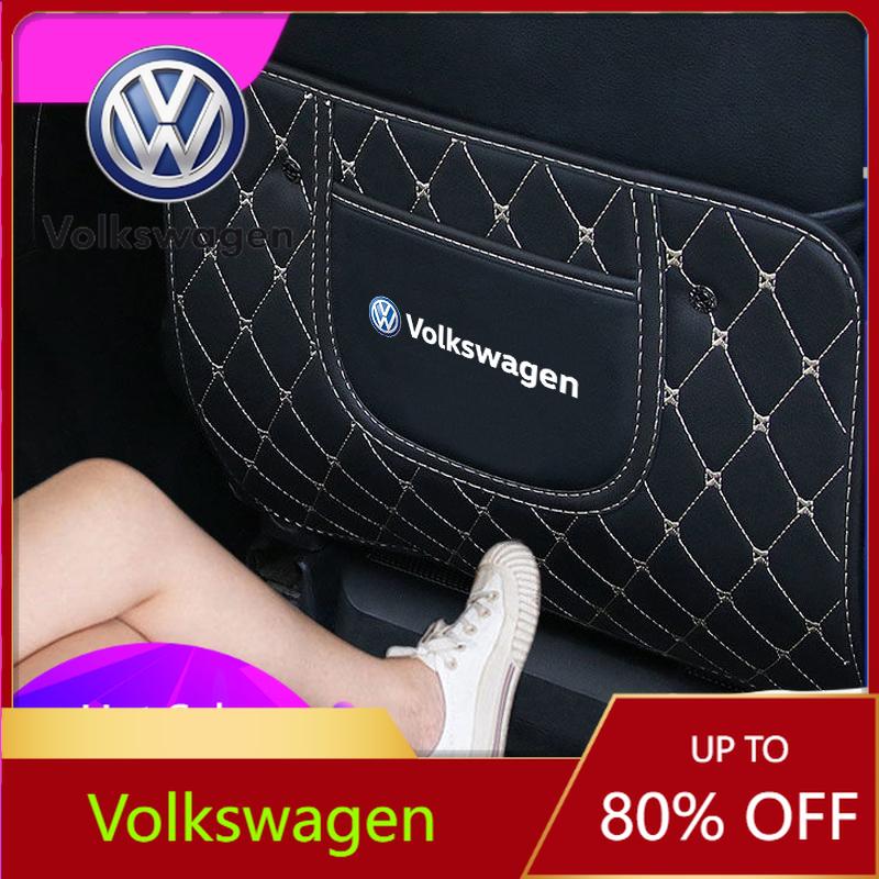 Valve Stems Caps Car Sticker For VW Volkswagen Jetta MK5 Golf 1Pcs Car Seat Backrest Protection Anti-kick Mat For Volkswagen Gol QE8