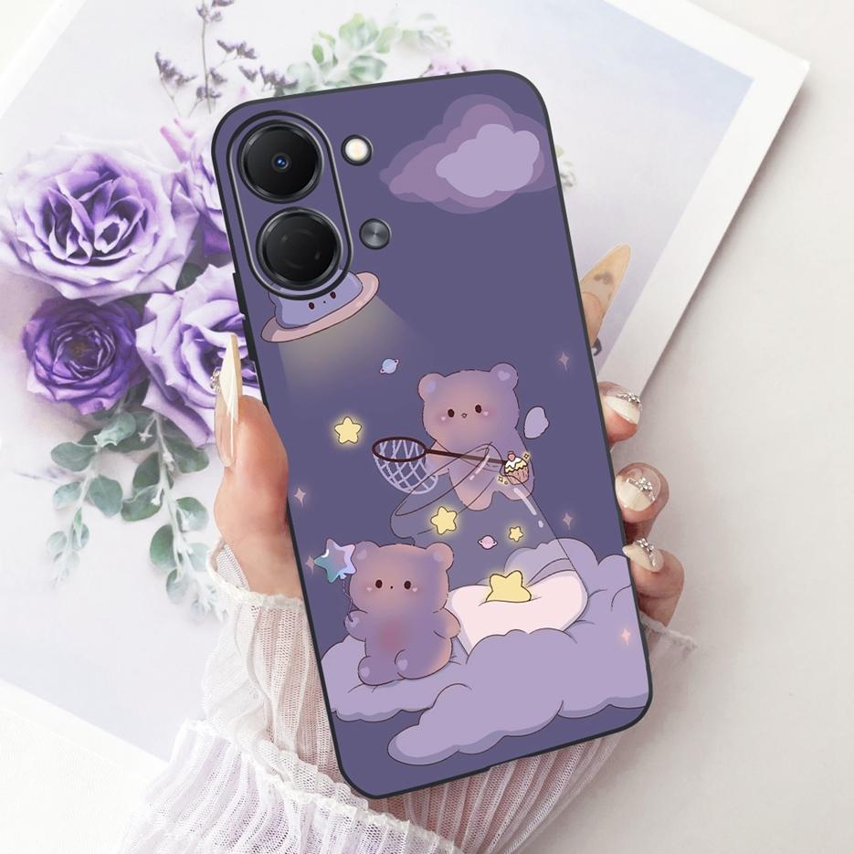 For Tecno Spark GO 3 5G Case KN3 Colorful Flowers Luxury Painted Cover Soft TPU Phone Case For Tecno Spark GO 3 SparkGo 3 Fundas