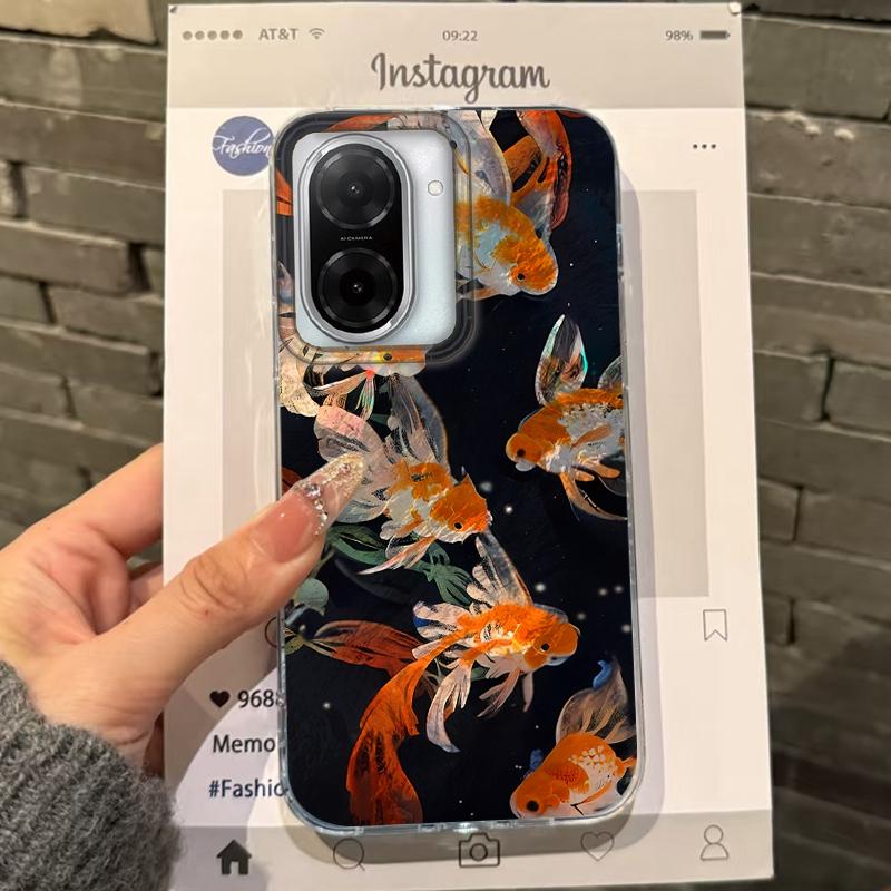 

Чехол для женщин Luckly Koi Goldfish для Xiaomi Redmi Note 14 Pro 14C 13C 10 9A 9C 13 12 11 10S 9 8 Plus A5 A4 A3 A2 A1 Fundas Cover Redmi Note 11 Pro белый